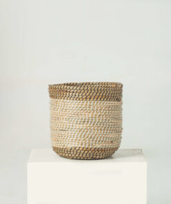 Two-color Seagrass Scandinavian Plant Pots Wholesale